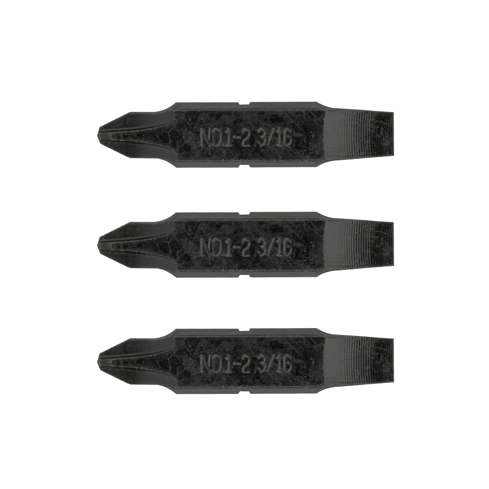 #1-#2 Phillips e punte per cacciavite piatte da 3/16"